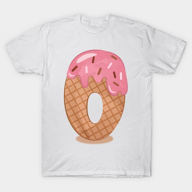 Ice cream number 0 T-Shirt by O2Graphic